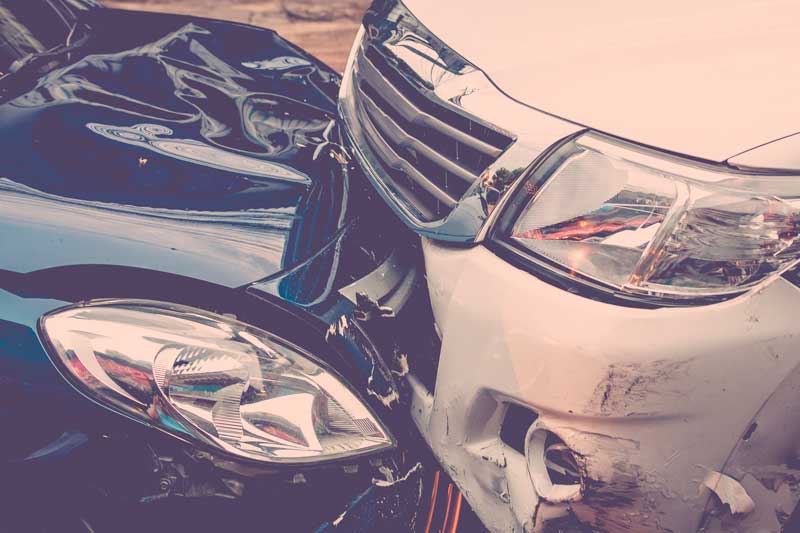 Damage to the belongings caused by the reciprocal collision of vehicles without determining the degree of guilty of each driver